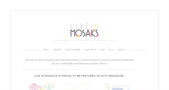 Desktop Screenshot of liveinmosaics.com